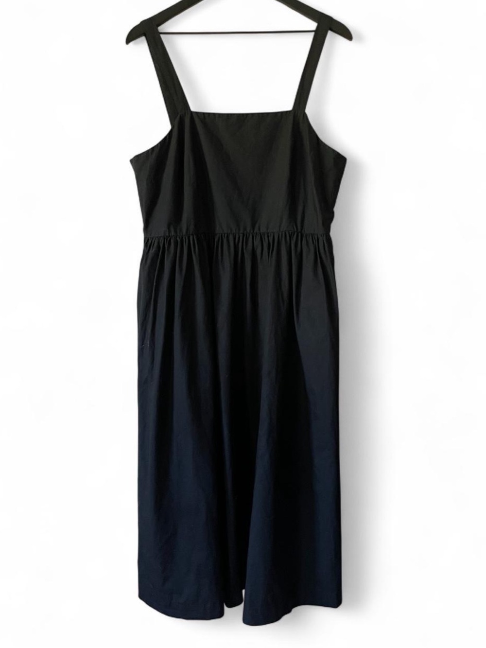 Classic Black Square-Neck Sundress